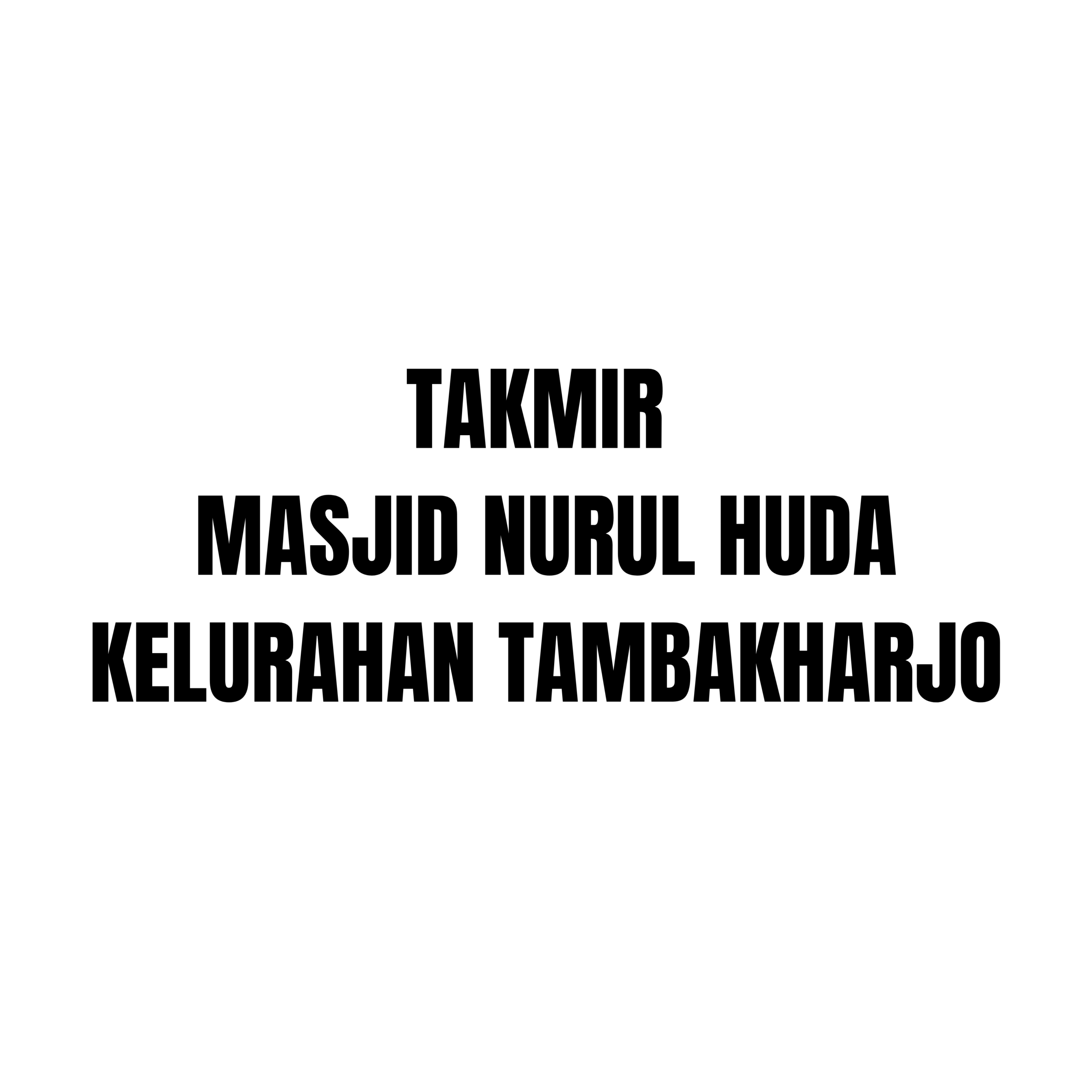 Takmir Masjid Nurul Huda